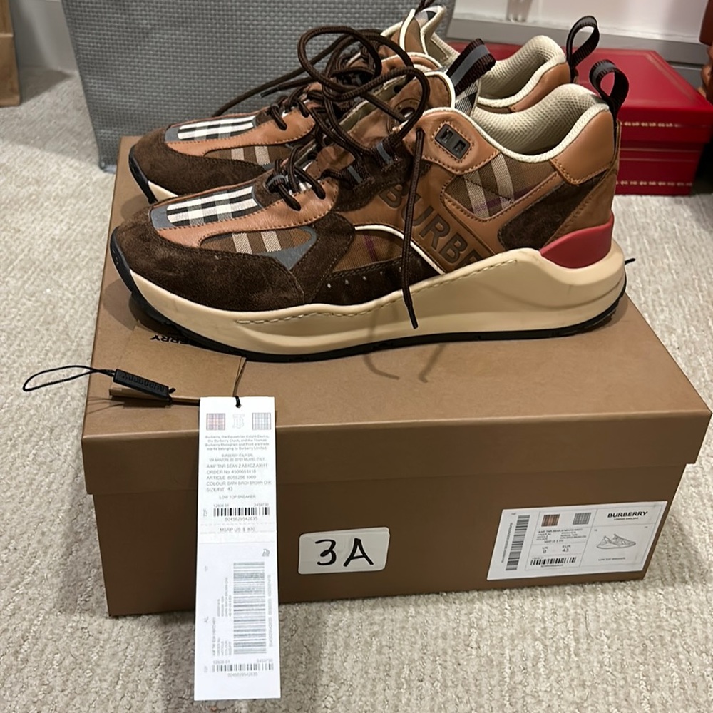 Burberry Sneakers. Brand new. Wore them only one time!